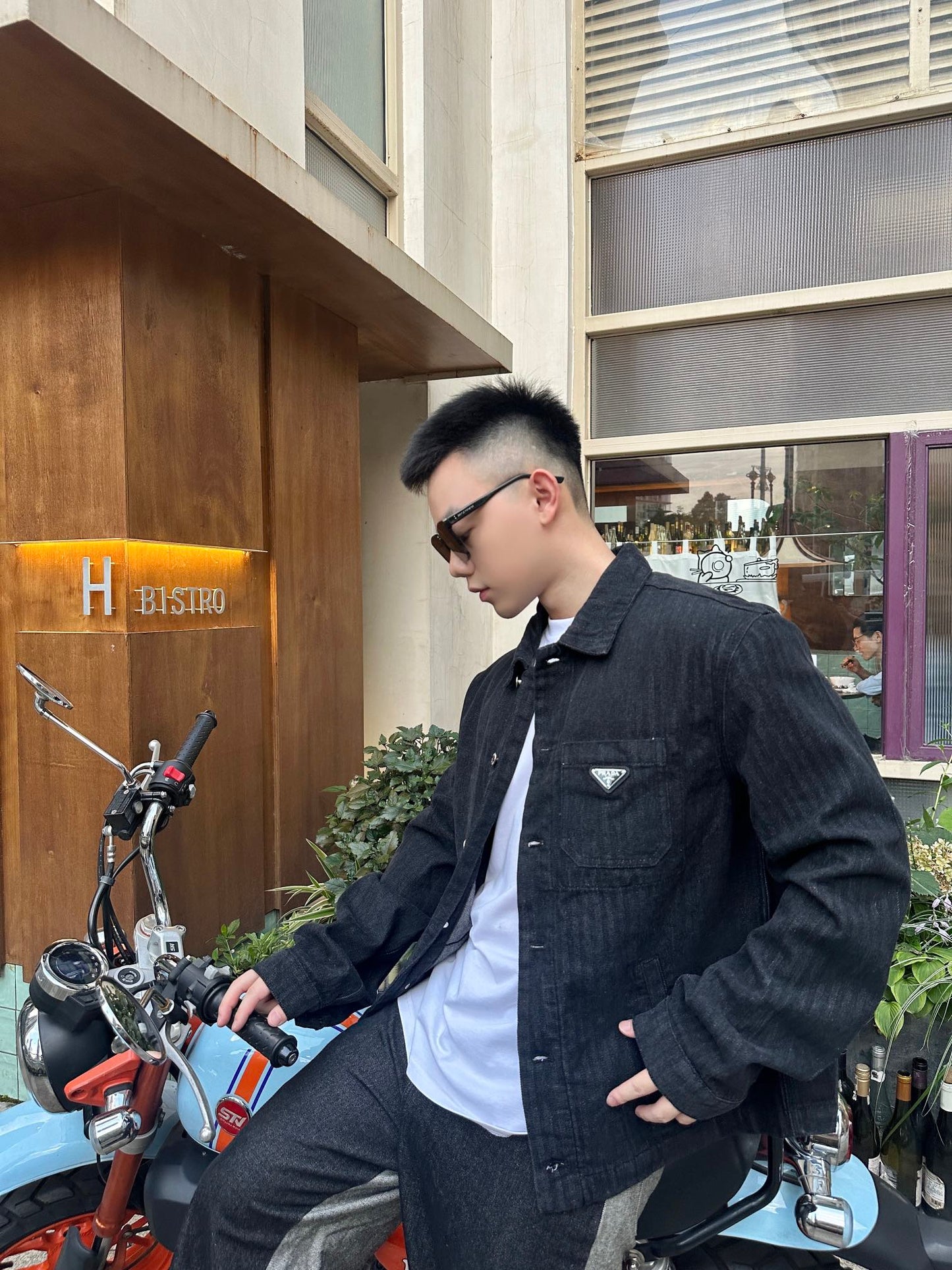 GTR / 프라다 남성 삼각표 데님 자켓
