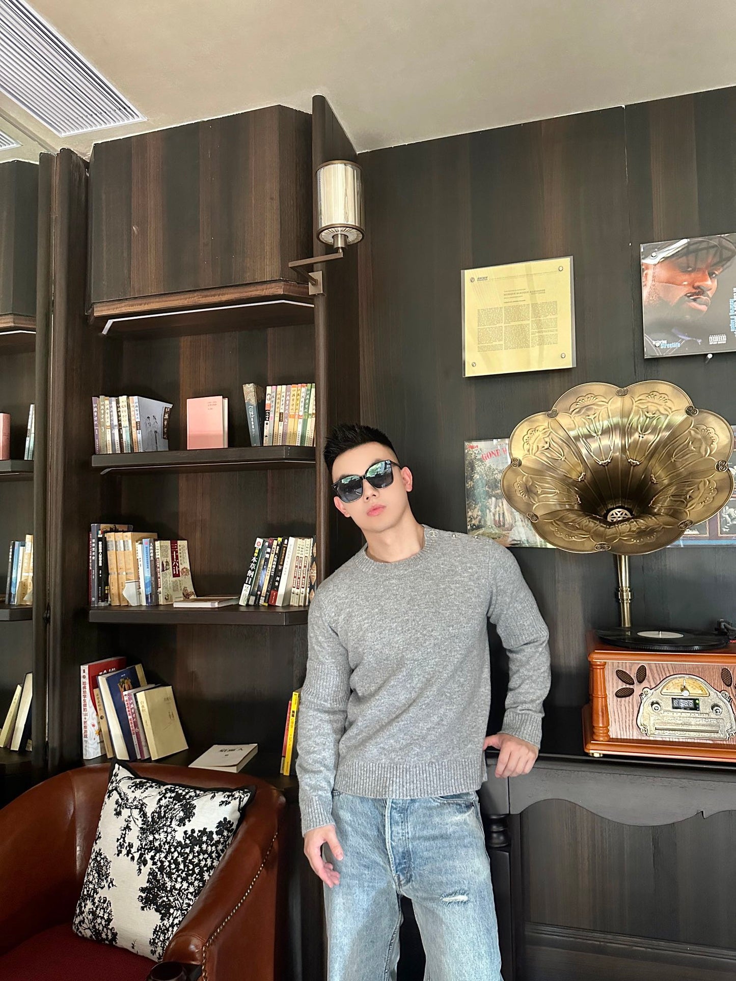 GTR / 샤넬 남성 여성 긴팔 스웨터 니트