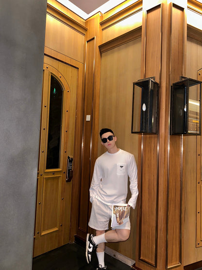 GTR / 프라다 남성 삼각표 포켓 긴팔 티셔츠