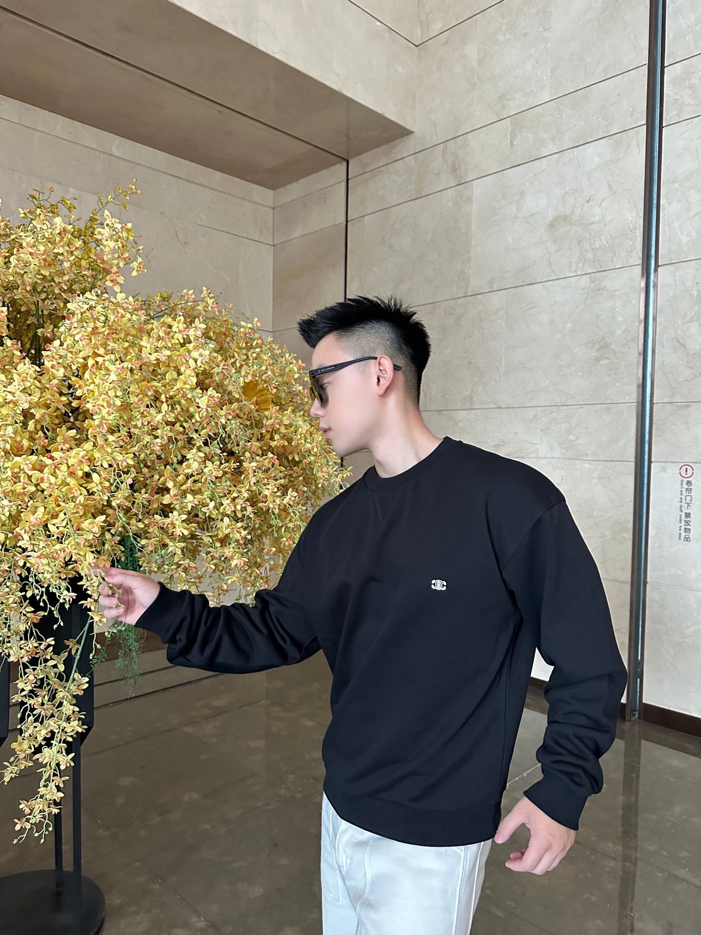 GTR / 셀린느 남성 자수 맨투맨