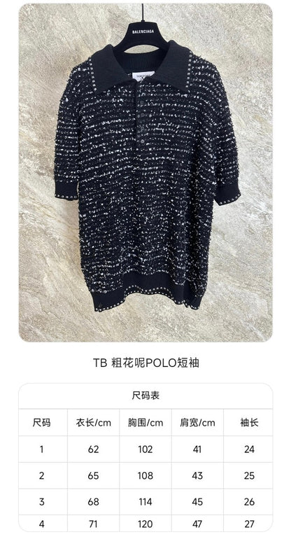 GTR / 톰브라운 남성 폴로넥 반팔 셔츠