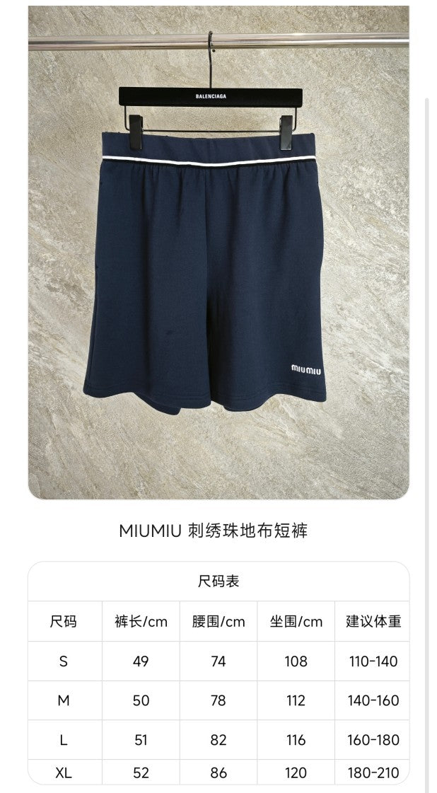 GTR / 미우미우 남성 자수 반바지