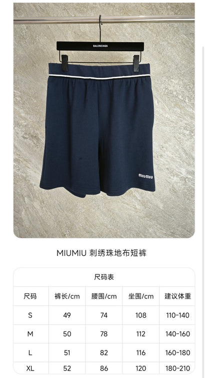 GTR / 미우미우 남성 자수 반바지