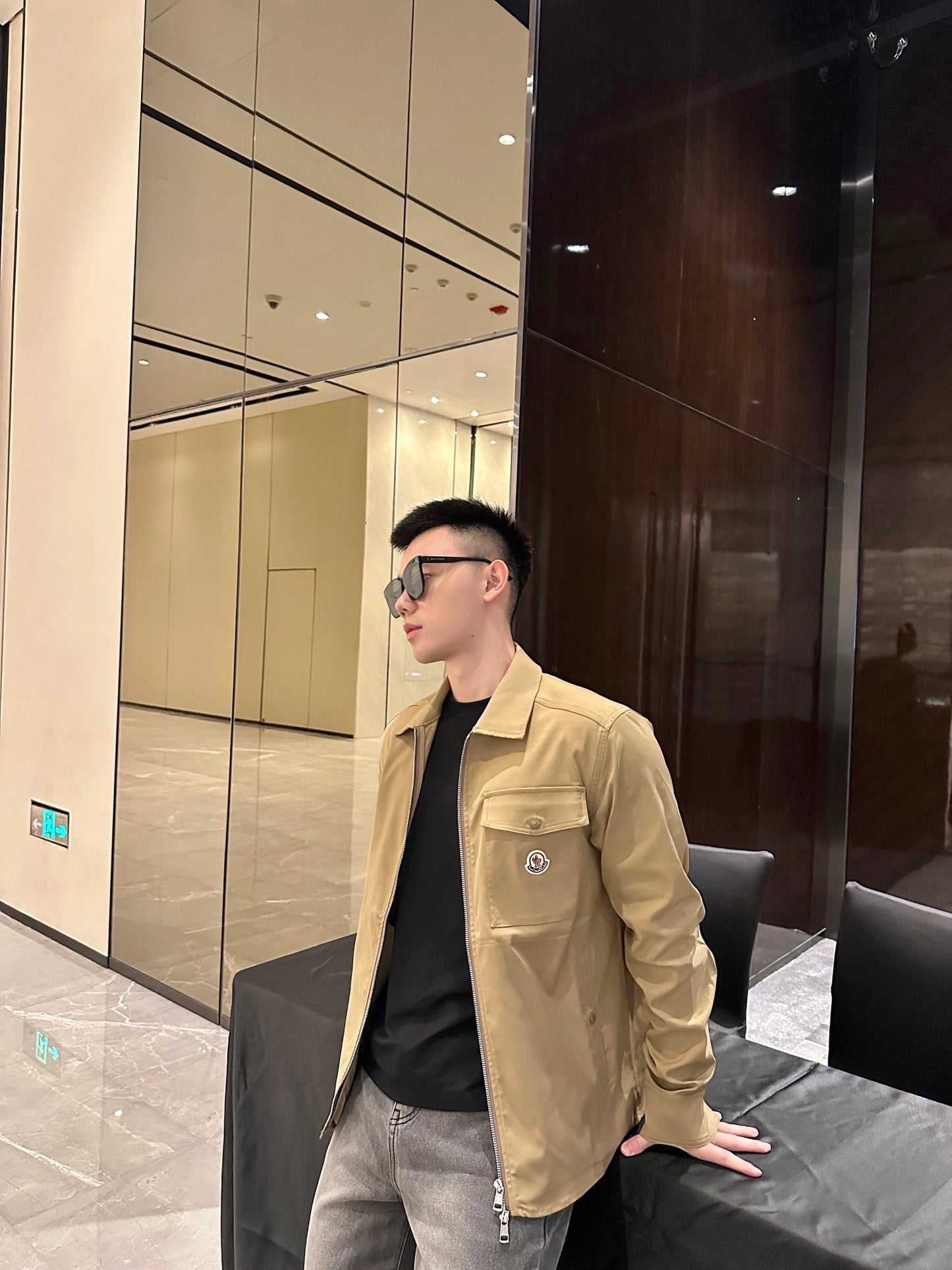 GTR / 몽클레어 남성 로고 지퍼 자켓