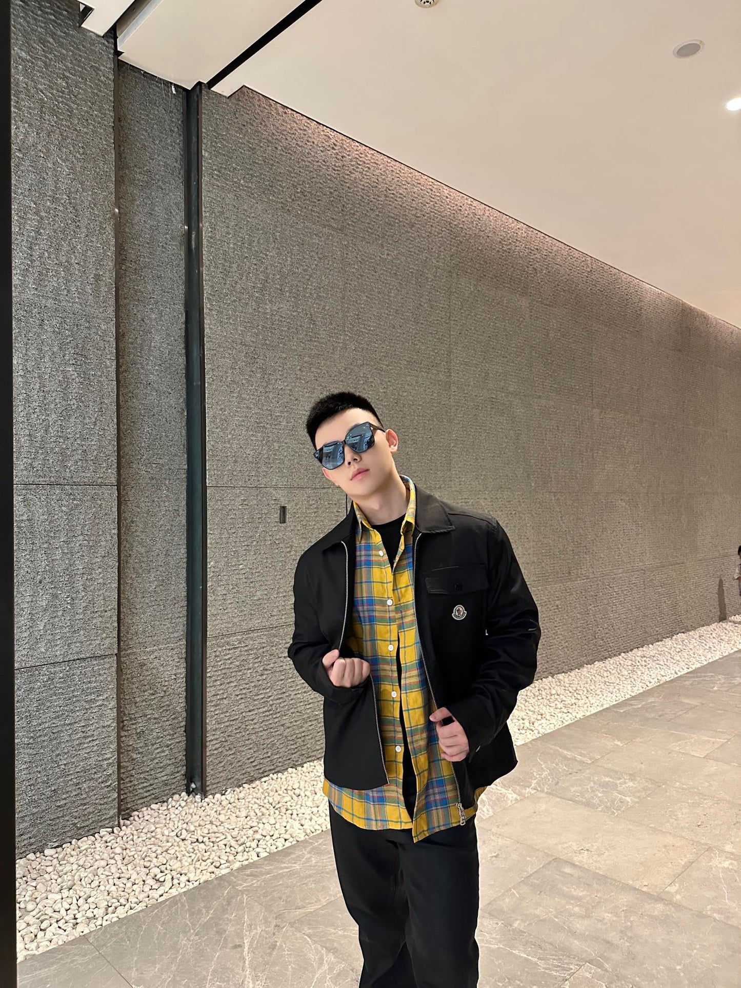 GTR / 몽클레어 남성 로고 지퍼 자켓