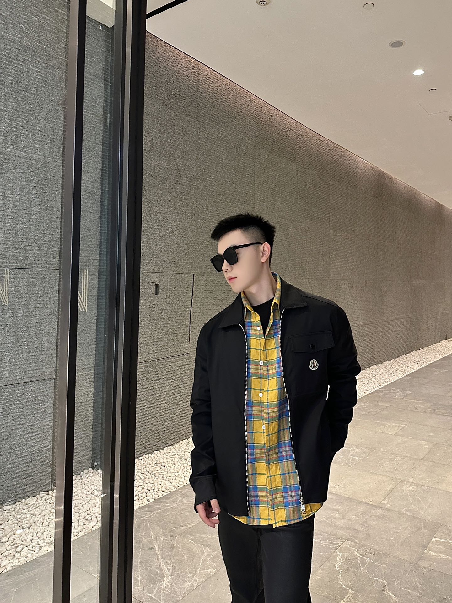 GTR / 몽클레어 남성 로고 지퍼 자켓