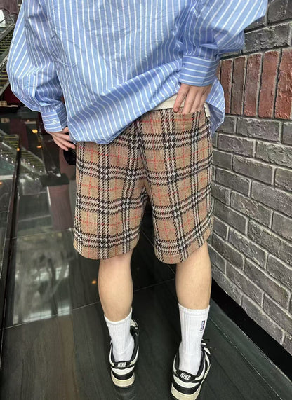GTR / 버버리 남성 체크 반바지
