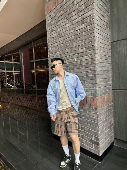 GTR / 버버리 남성 체크 반바지