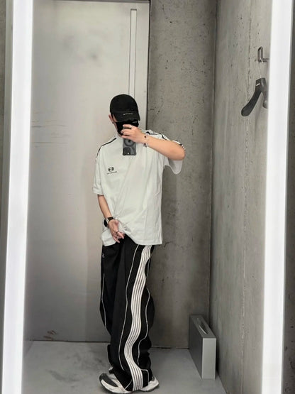 GTR / 발렌시아가 남성 블랭크 링 5줄 팬츠 바지