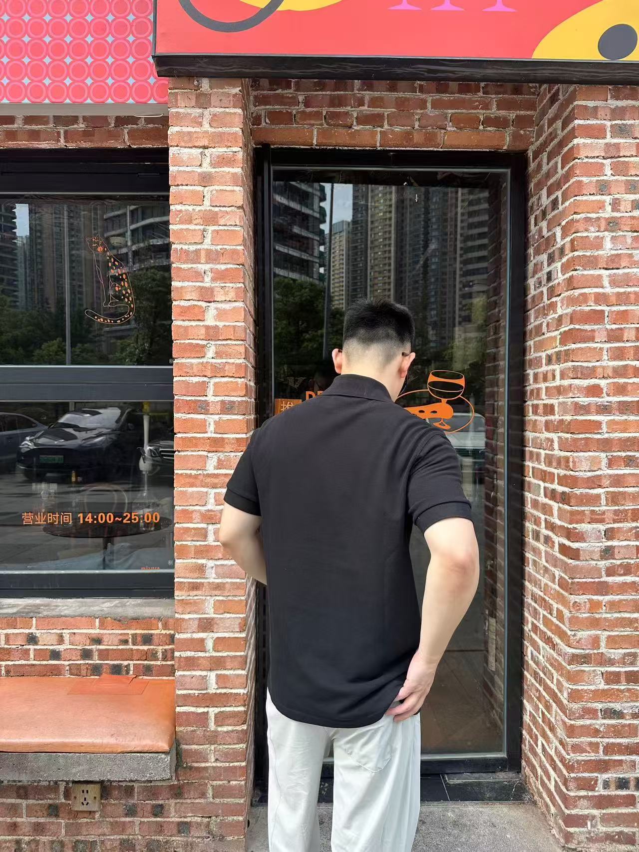 GTR / 프라다 남성 면 삼각 로고 폴로 셔츠