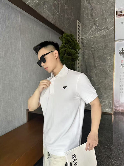 GTR / 프라다 남성 면 삼각 로고 폴로 셔츠