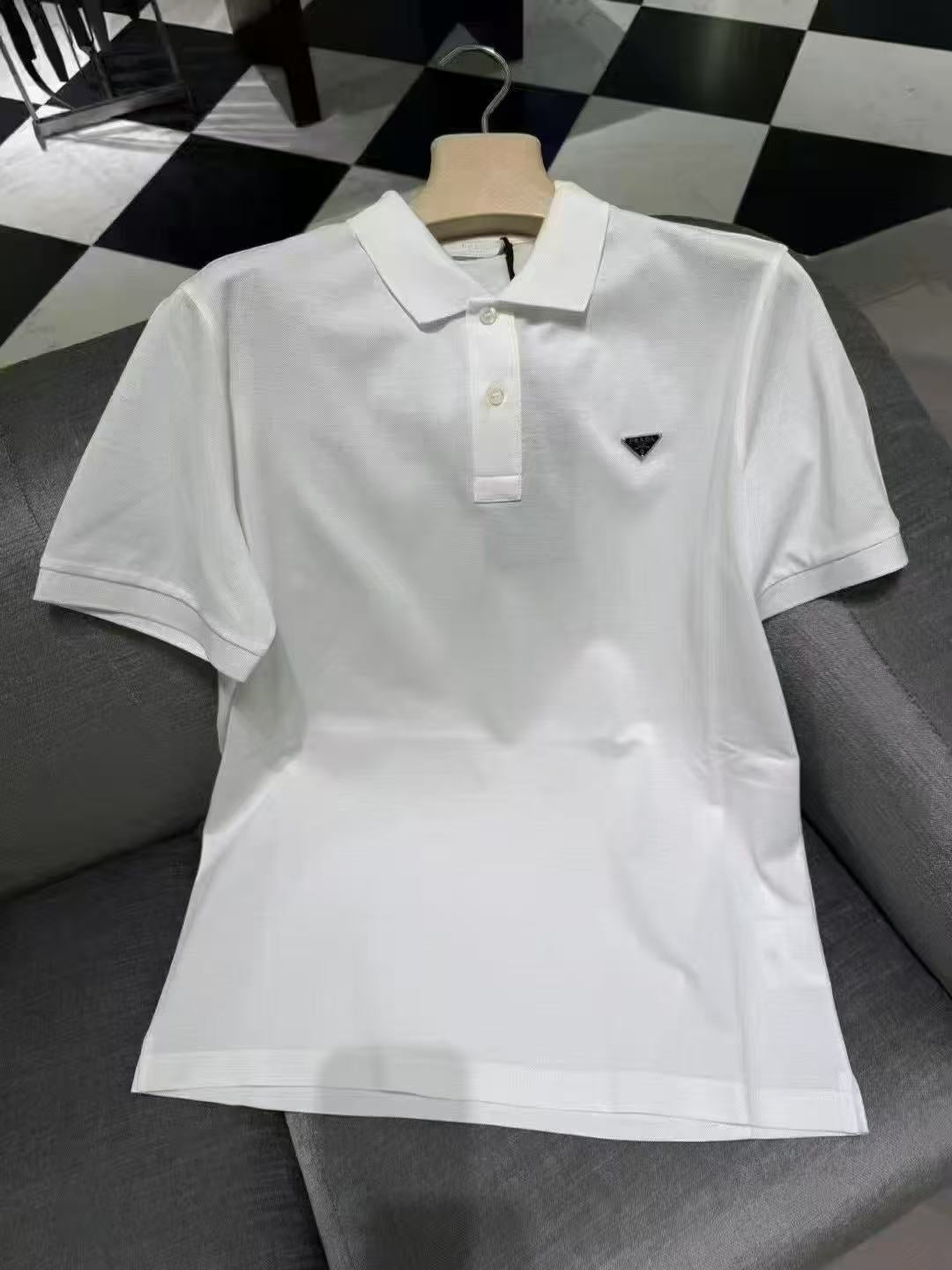 GTR / 프라다 남성 면 삼각 로고 폴로 셔츠