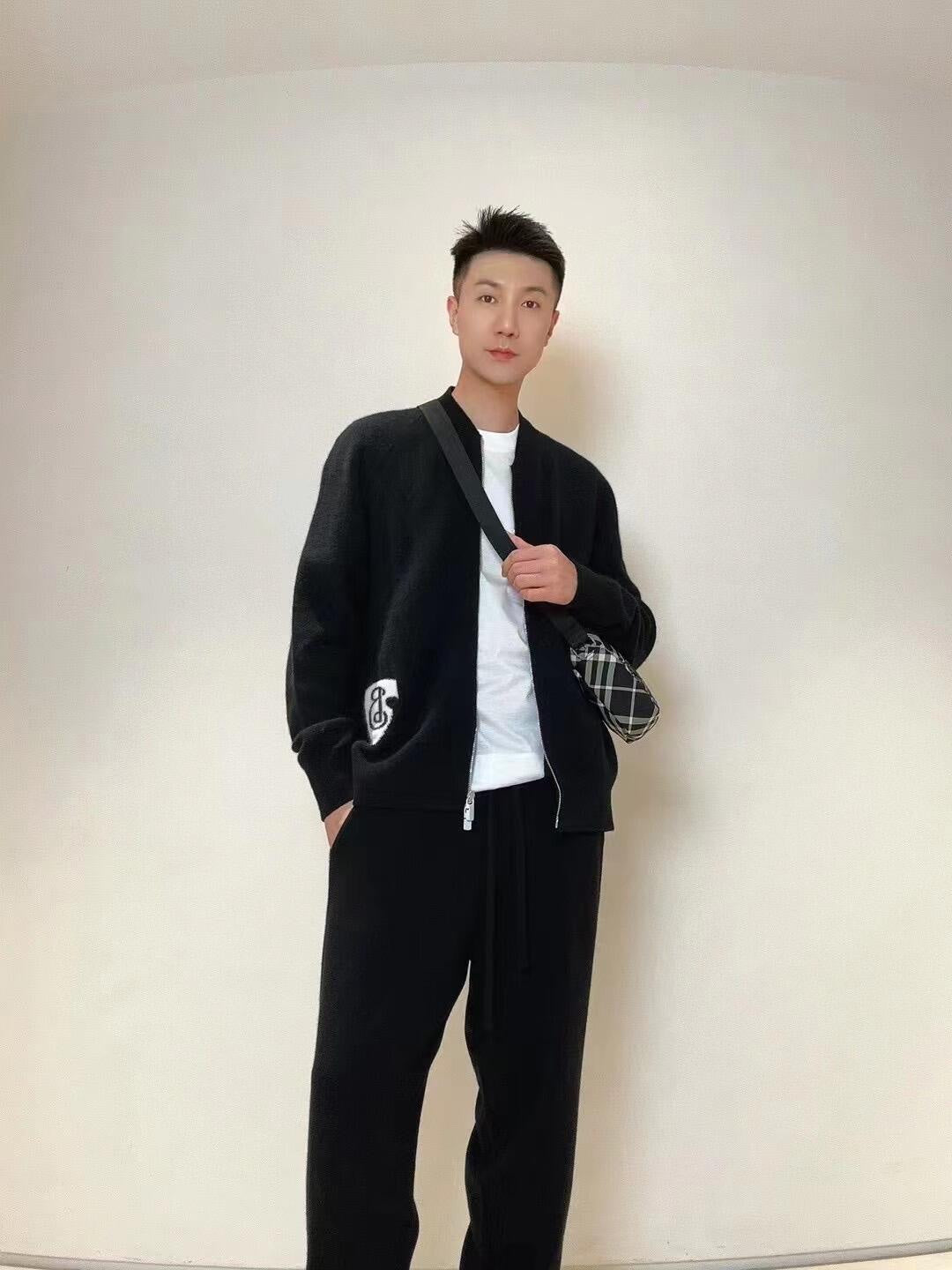 GTR / 버버리 남성 여성 지퍼 니트 자켓