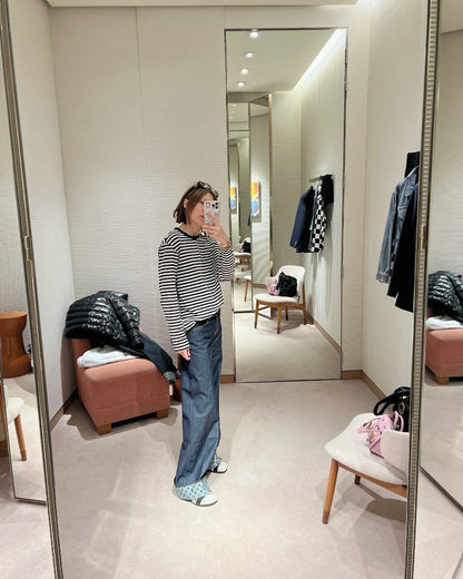 체인2호 / 루이비통 여성 데님 롱 팬츠
