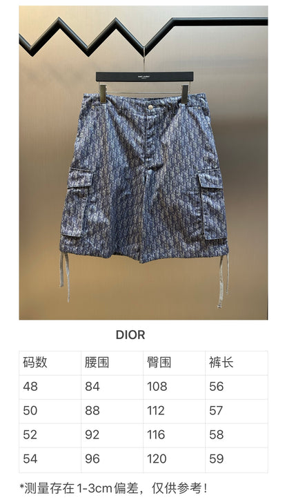 체인2호 / 디올 남성 면 트윌 프린트 포켓 반바지