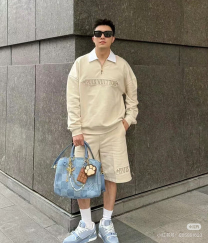 체인2호 / 루이비통 남성 반집업 라운드 맨투맨