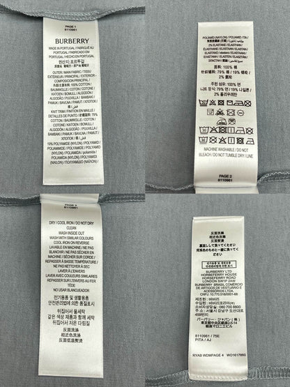 R공장 / 버버리 남성 면 반팔 티셔츠
