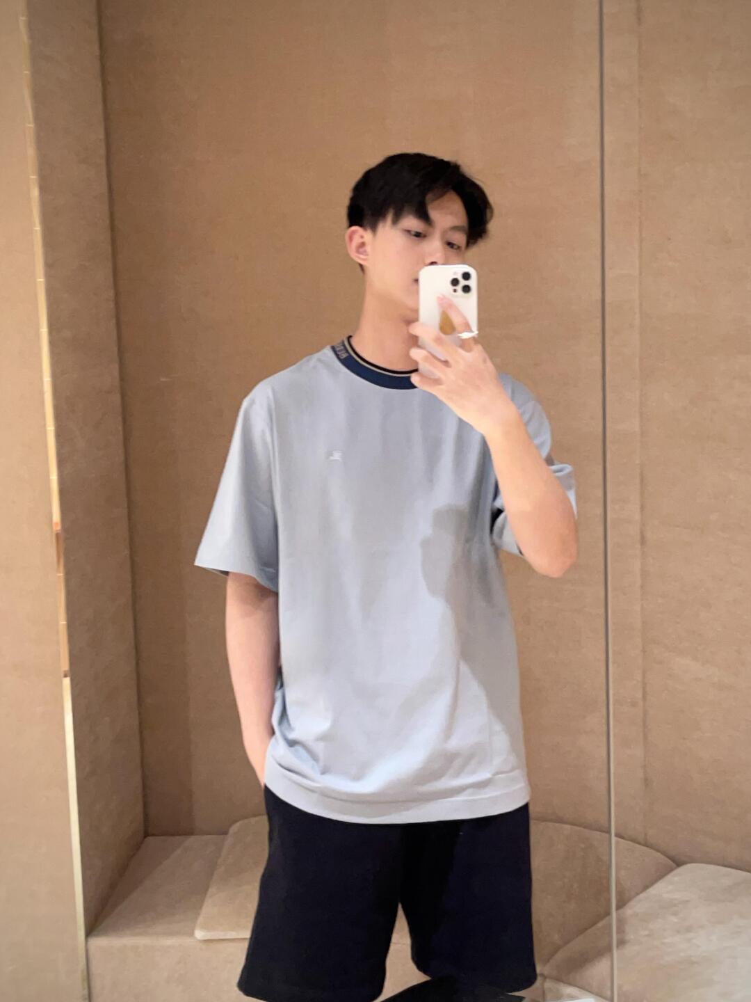 R공장 / 버버리 남성 면 반팔 티셔츠