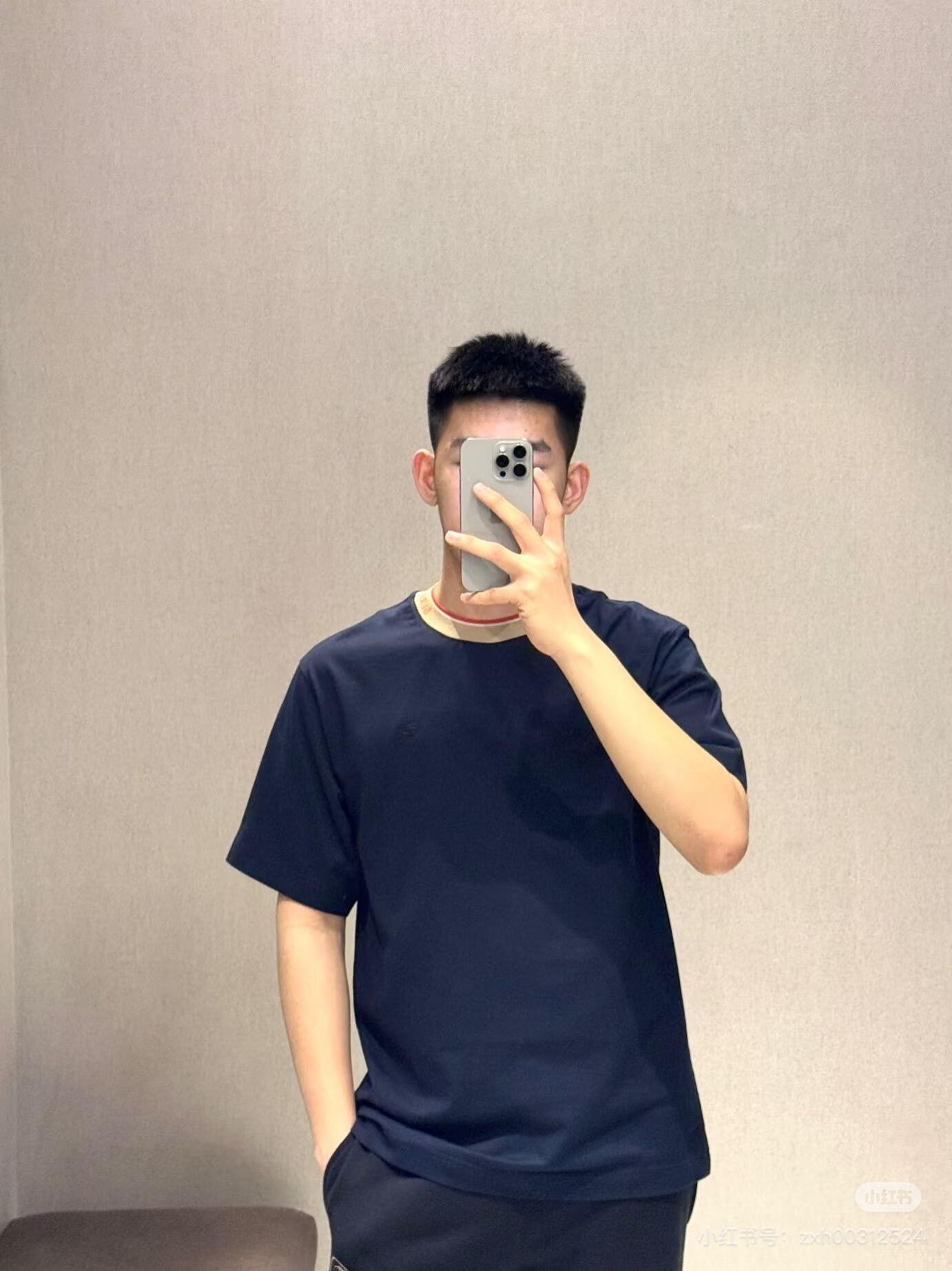 R공장 / 버버리 남성 면 반팔 티셔츠