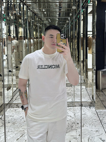 R공장 / 몽클레어 남성 흐림 알파벳 로고 면 반팔 티셔츠