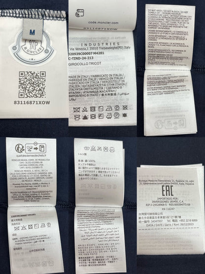 R공장 / 몽클레어 남성 데님 포켓 반팔 티셔츠