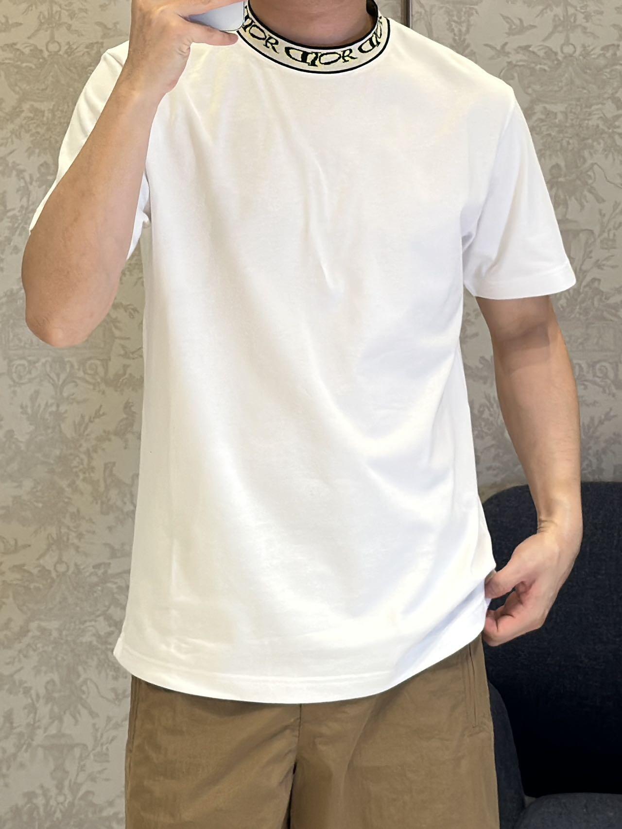 R공장 / 디올 남성 루즈핏 반팔 티셔츠