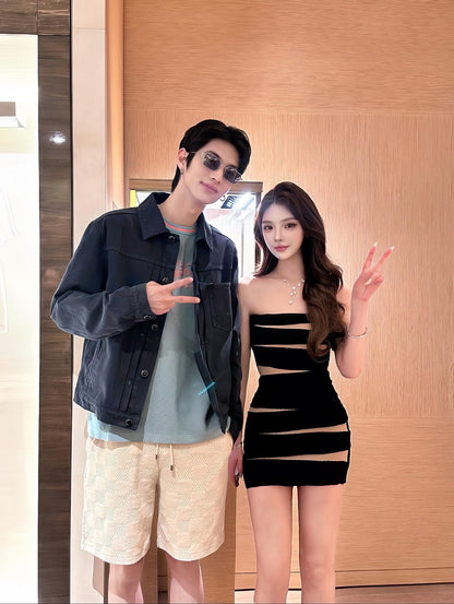 R공장 / 루이비통 남성 여성 데님 자켓
