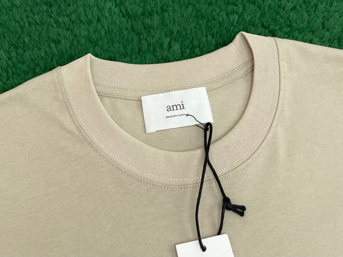 R공장 / 아마니 남성 여성 면 니트 반팔 티셔츠