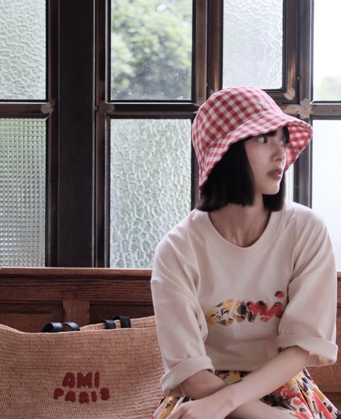 R공장 / 아마니 남성 여성 면 니트 반팔 티셔츠