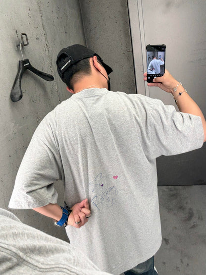 R공장 / 발렌시아가 남성 반팔 티셔츠