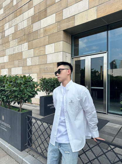 GTR / 발렌시아가 남성 여성 BB 자수 셔츠