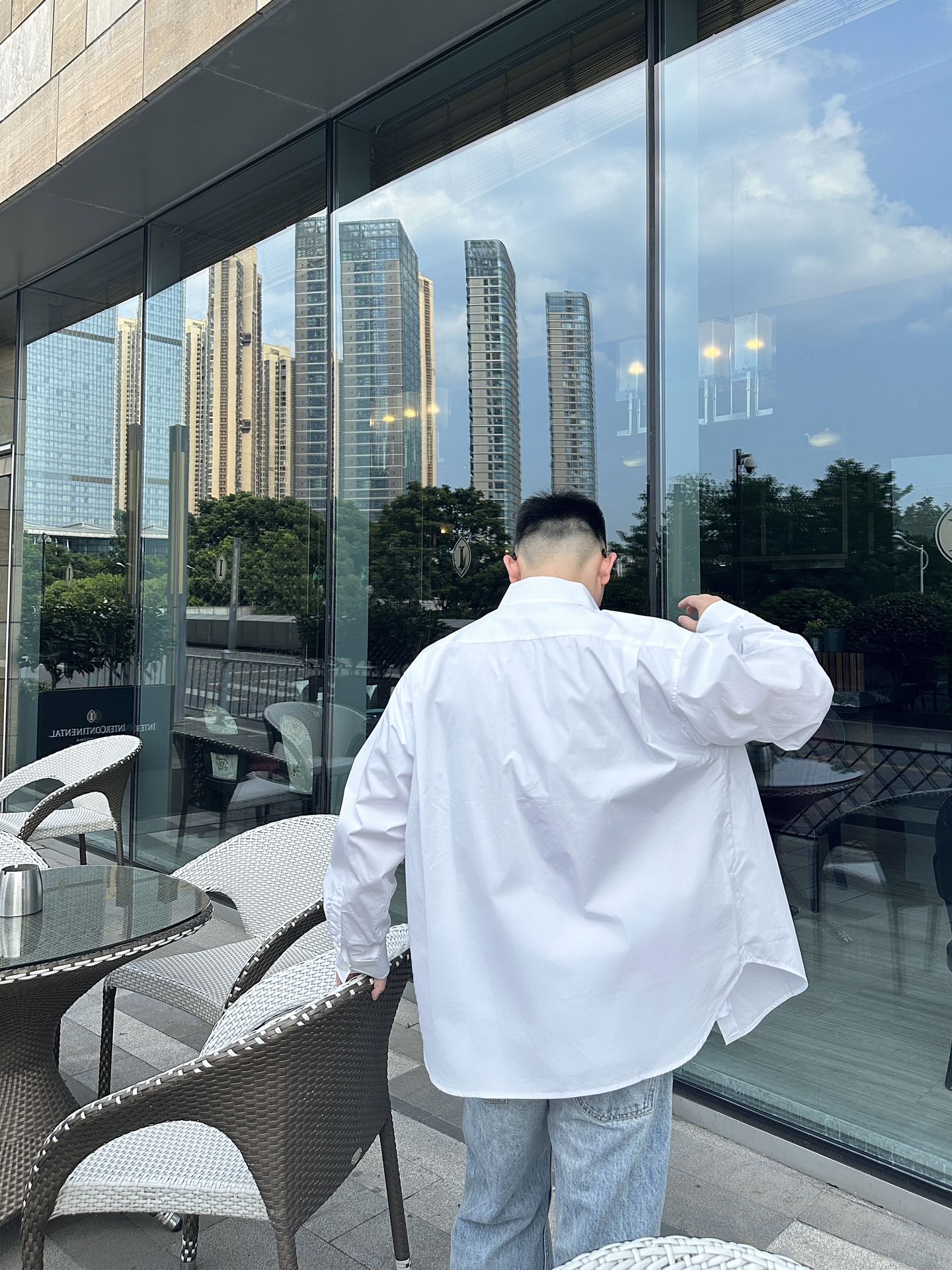 GTR / 발렌시아가 남성 여성 BB 자수 셔츠