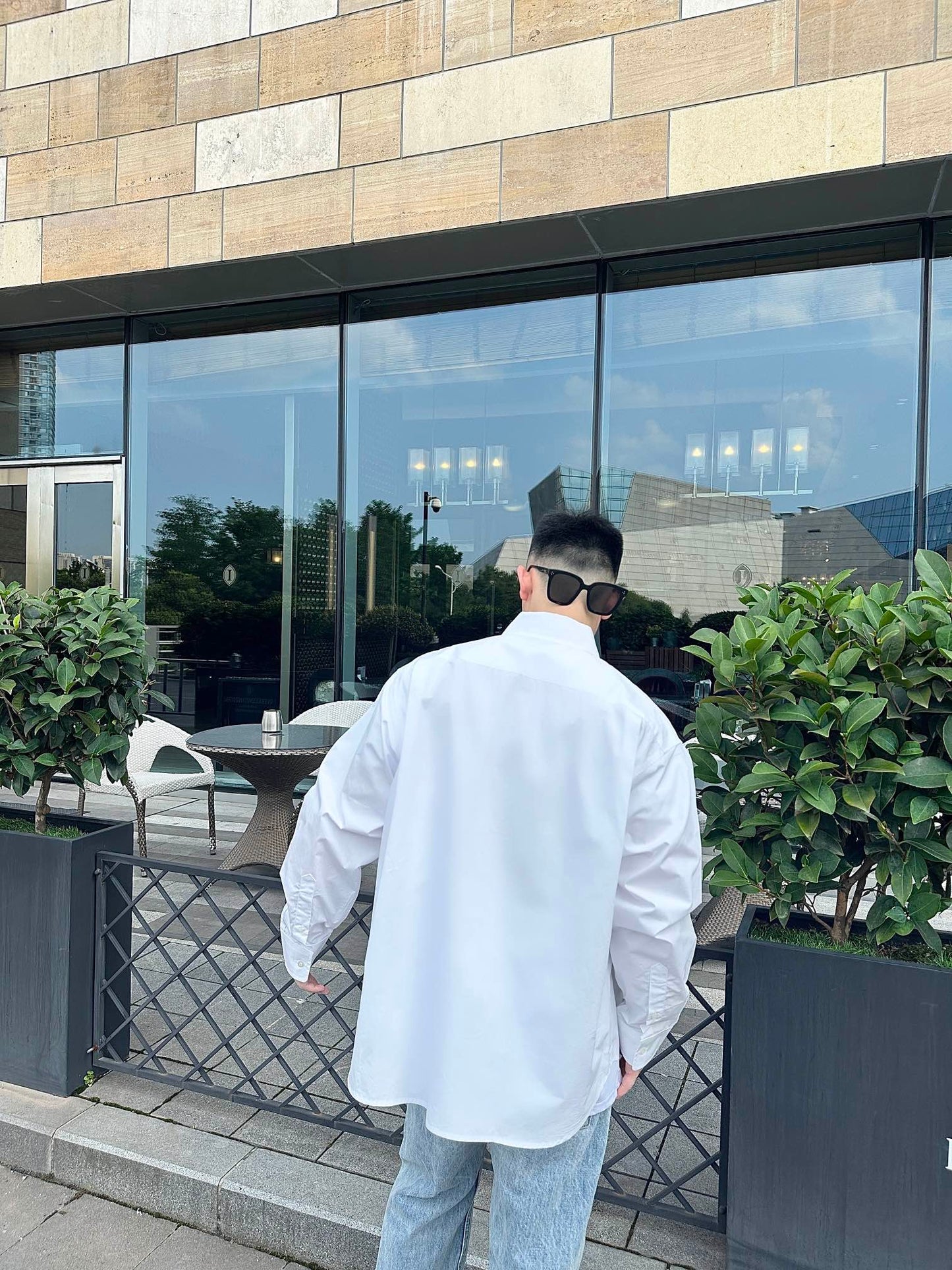 GTR / 발렌시아가 남성 여성 BB 자수 셔츠
