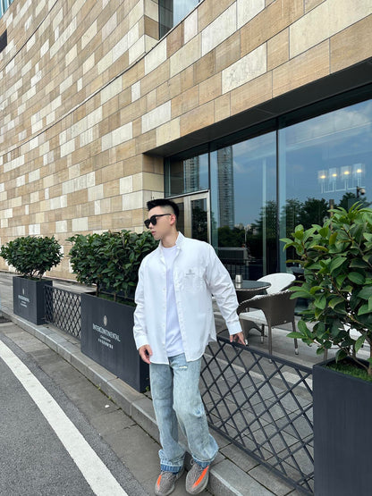 GTR / 발렌시아가 남성 여성 BB 자수 셔츠