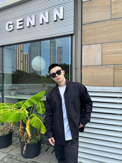 GTR / 발렌시아가 남성 BB 자수 셔츠