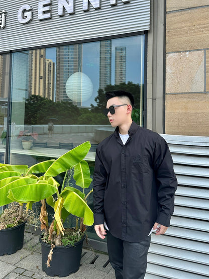 GTR / 발렌시아가 남성 BB 자수 셔츠