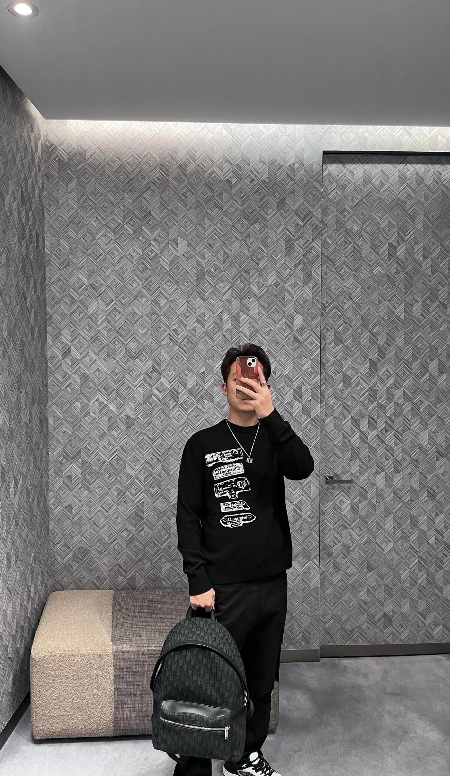 GTR / 디올 남성 여성 자수 로고 울 니트