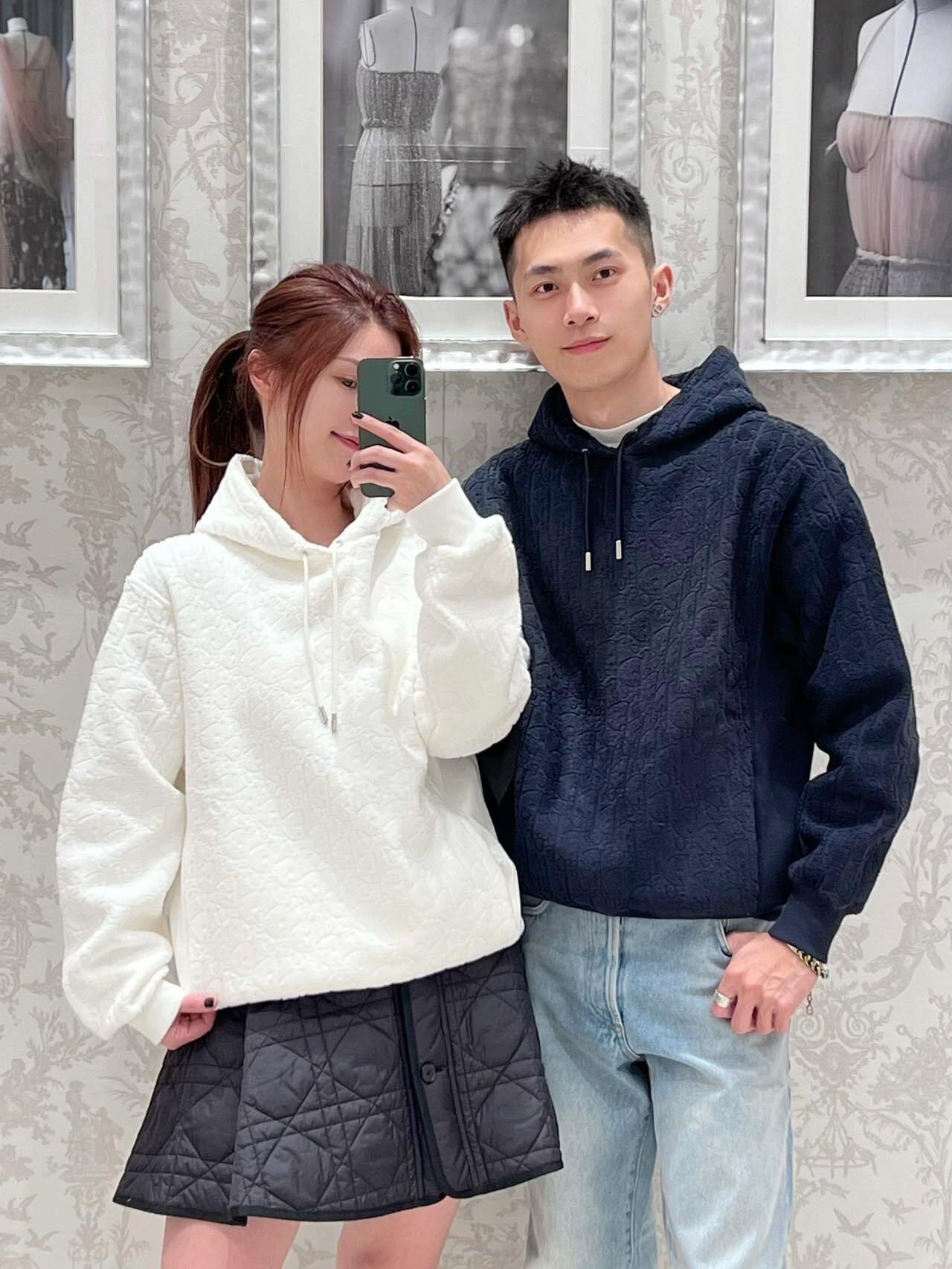 GTR / 디올 남성 여성 후드티