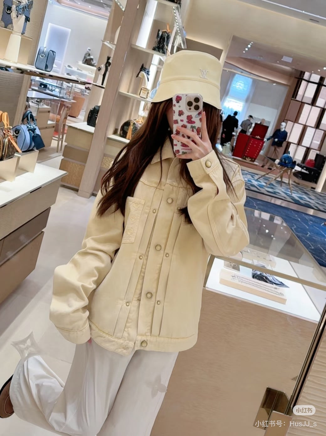GTR / 루이비통 남성 여성 데님 자켓