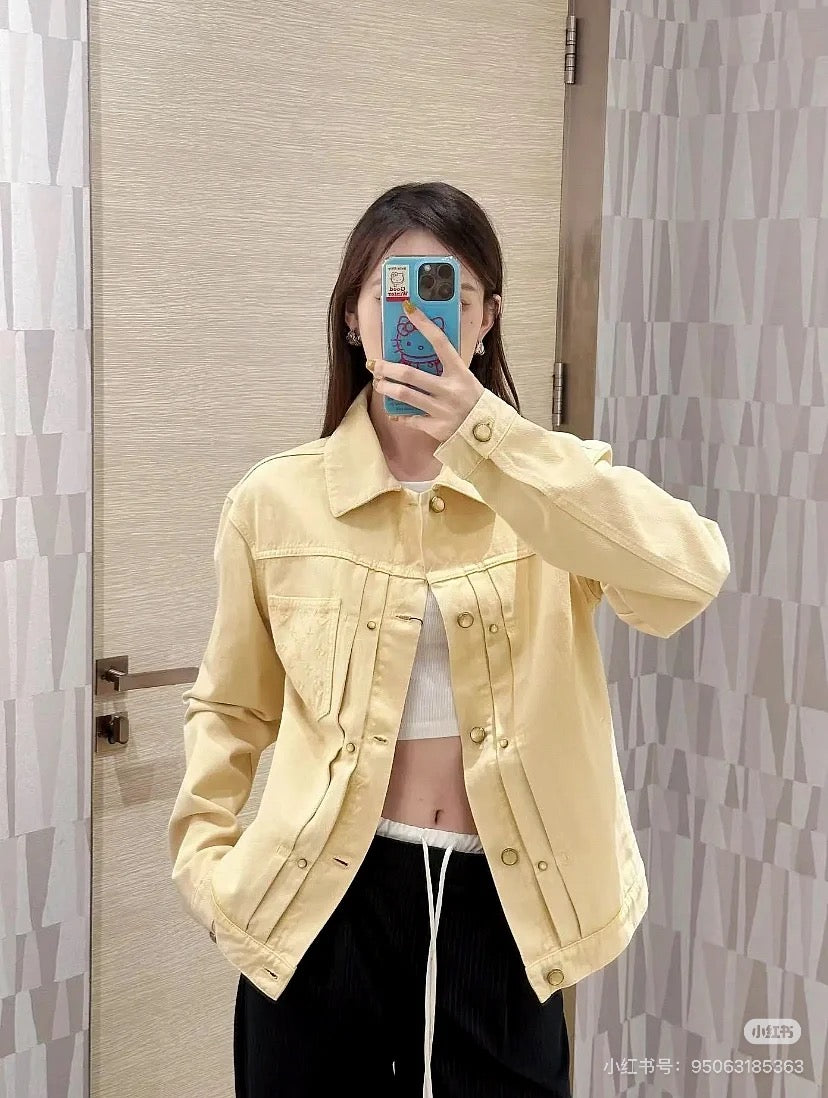 GTR / 루이비통 남성 여성 데님 자켓