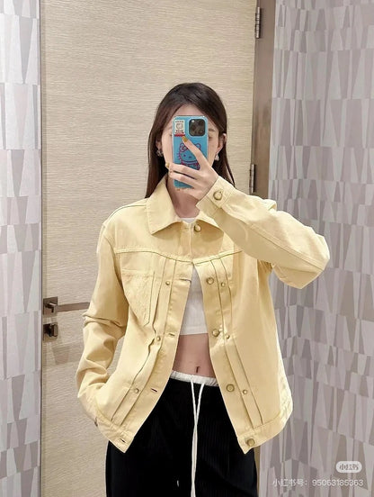 GTR / 루이비통 남성 여성 데님 자켓