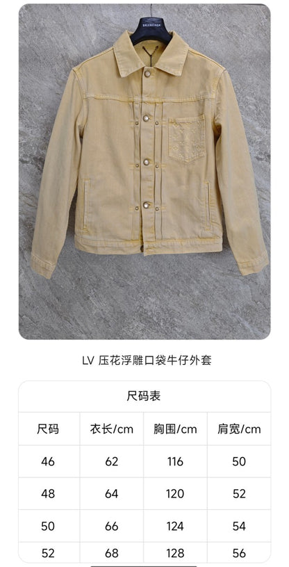 GTR / 루이비통 남성 여성 데님 자켓