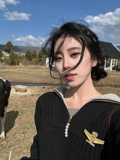 GTR / 루이비통 남성 여성 니트 자켓