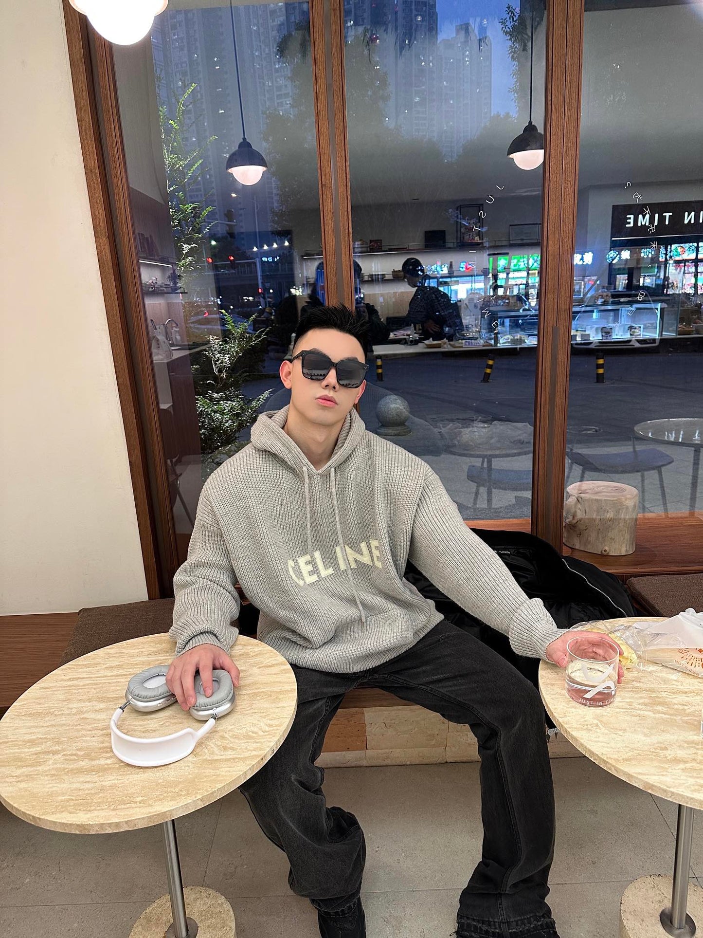 GTR / 셀린느 남성 여성 후드 풀오버 스웨터 니트