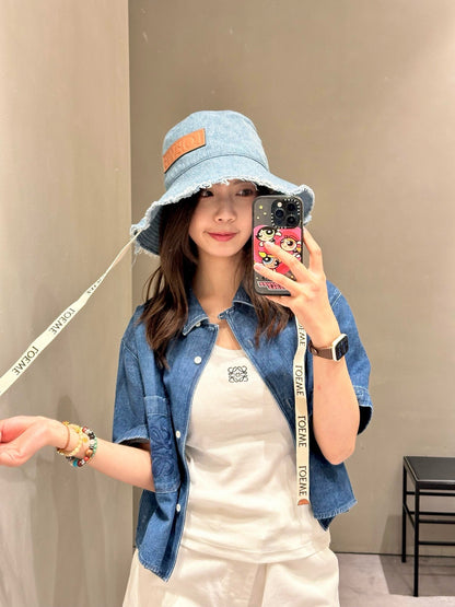 사슬 / 로에베 남성 데님 반팔 셔츠