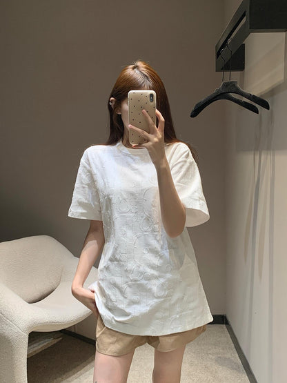 사슬 / 디올 남성 여성 반팔 티셔츠