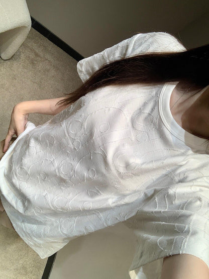 사슬 / 디올 남성 여성 반팔 티셔츠