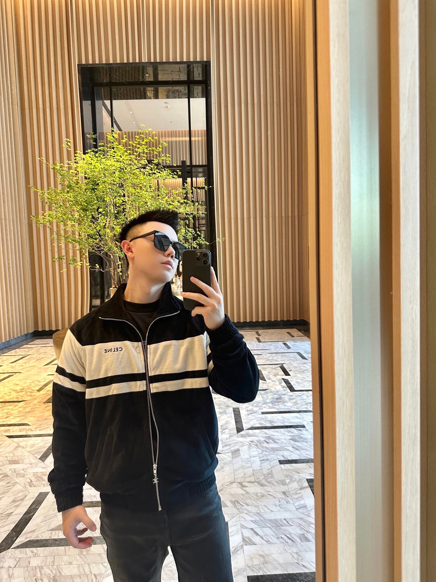GTR / 셀린느 남성 자수 벨벳 재킷