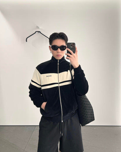 GTR / 셀린느 남성 자수 벨벳 재킷