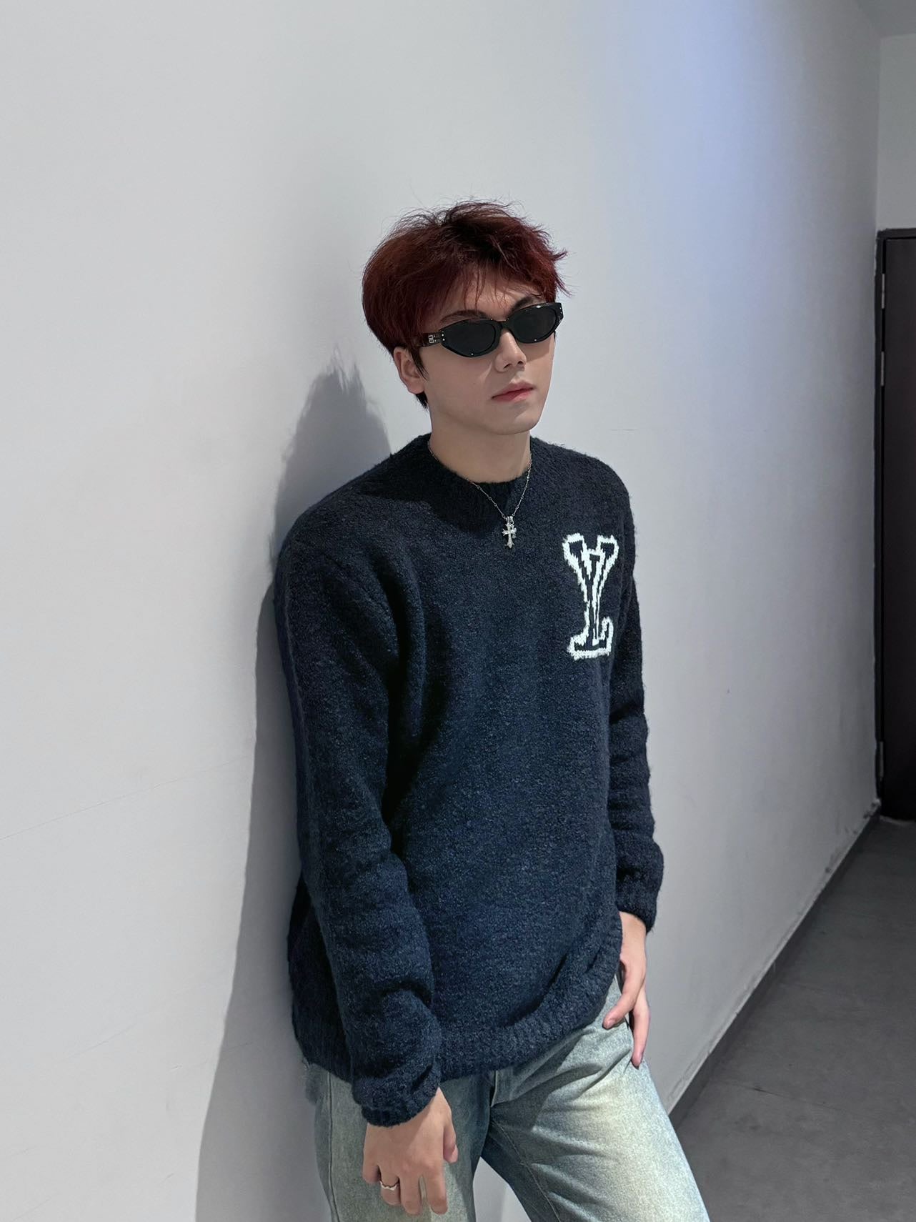 GTR / 루이비통 남성 컬러 박음표 니트